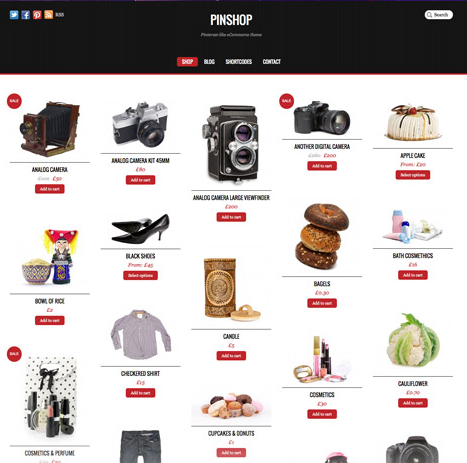 Thesis theme ecommerce skins