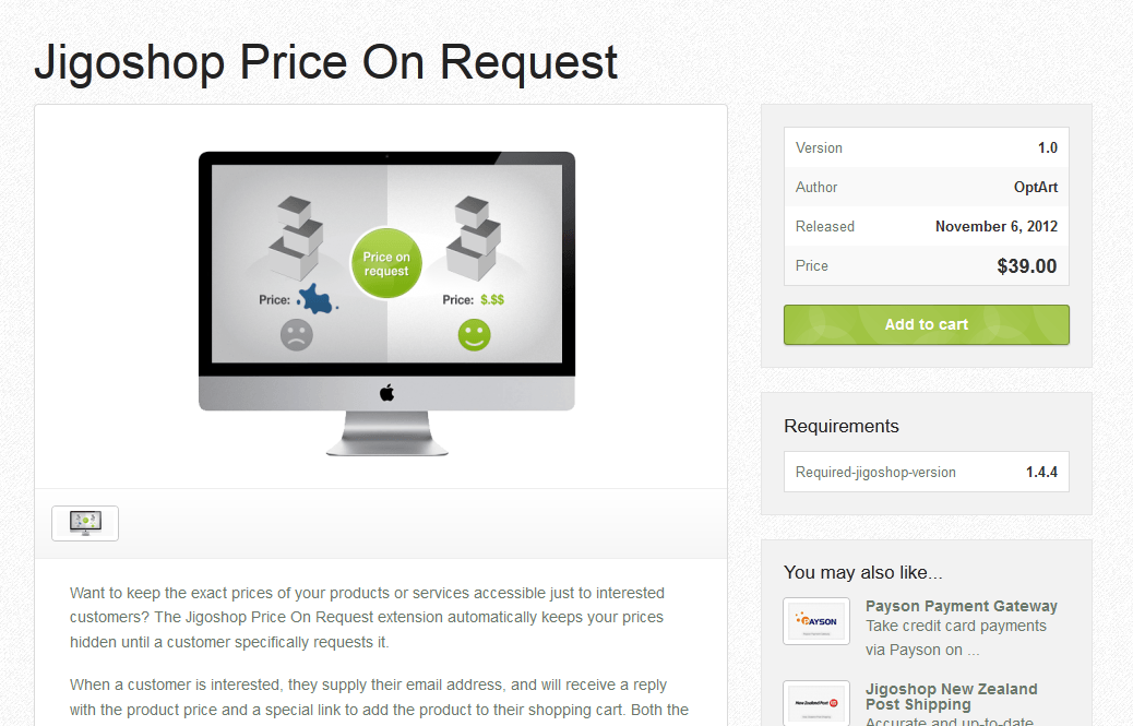price on request