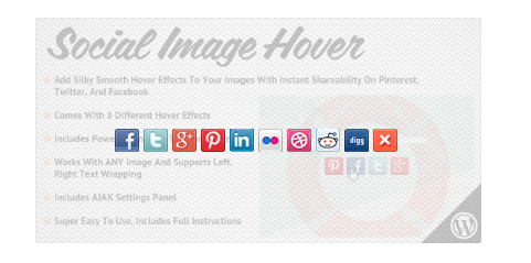 social image hover