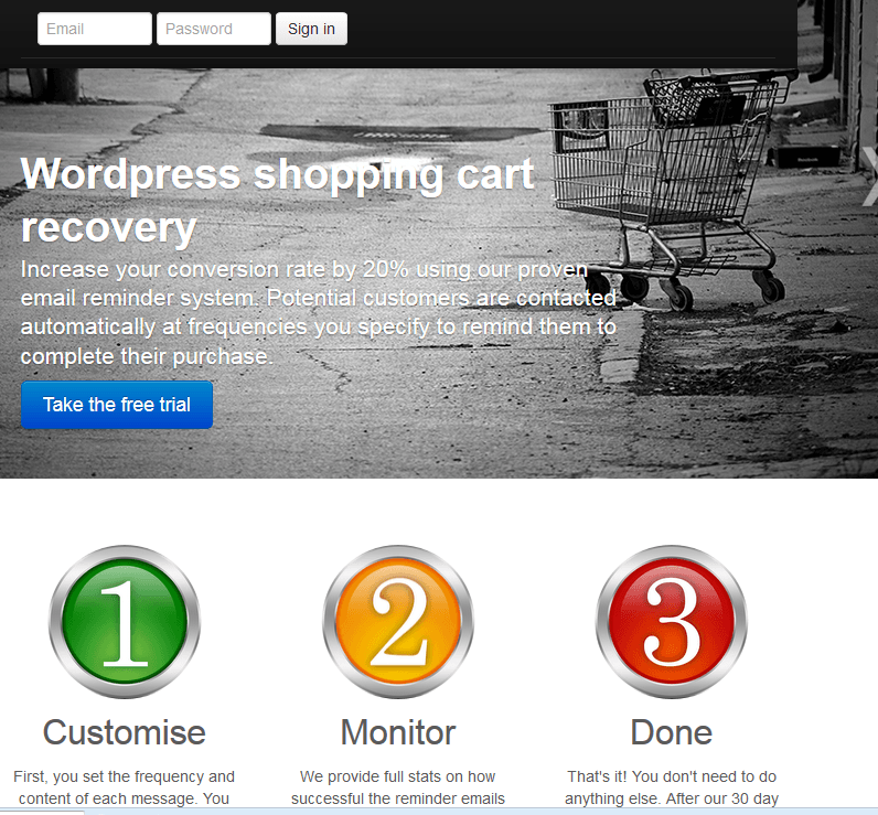 wordpress shopping cart