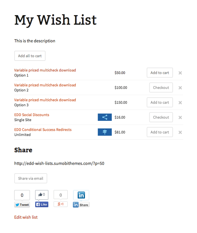 What is a wishlist