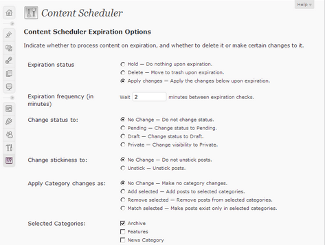 content scheduler
