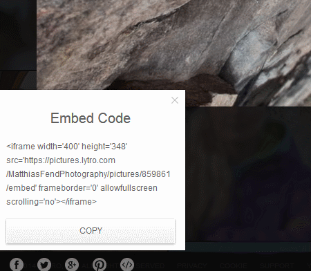 lytro embed