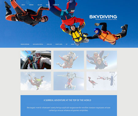 skydiving