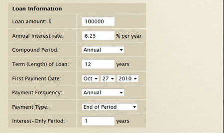 interest only loan calc interest only loan calc
