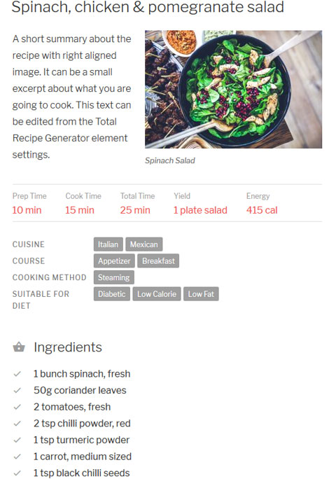 Total Recipe Generator for WordPress with Recipe Schema Markup ...