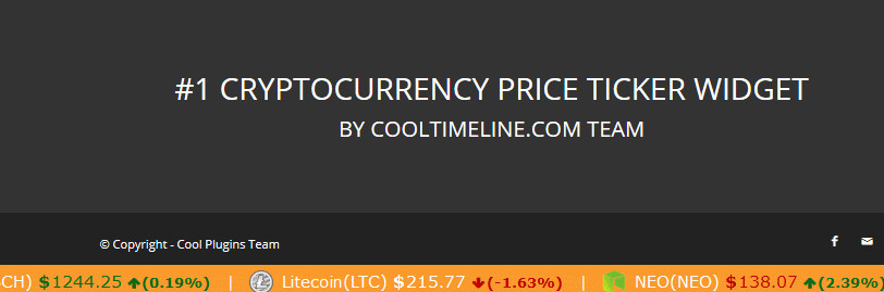 cryptocurrency ticker javascript