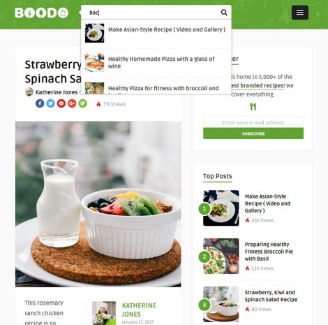Boodo: Food Magazine & Shop Theme - WP Solver