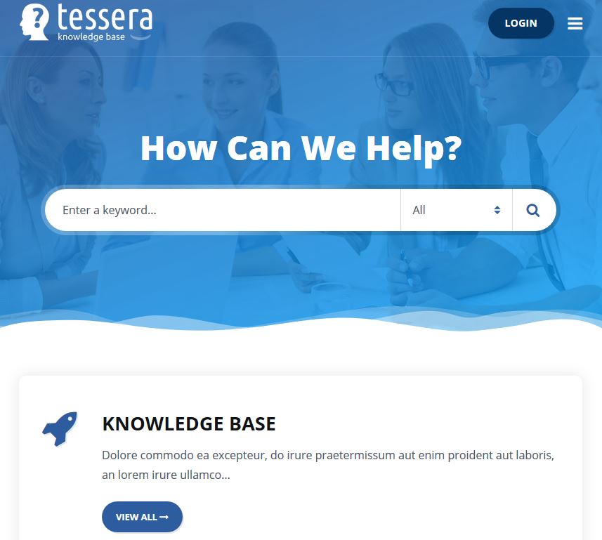 Tessera Support Forum WordPress Theme - WP Solver