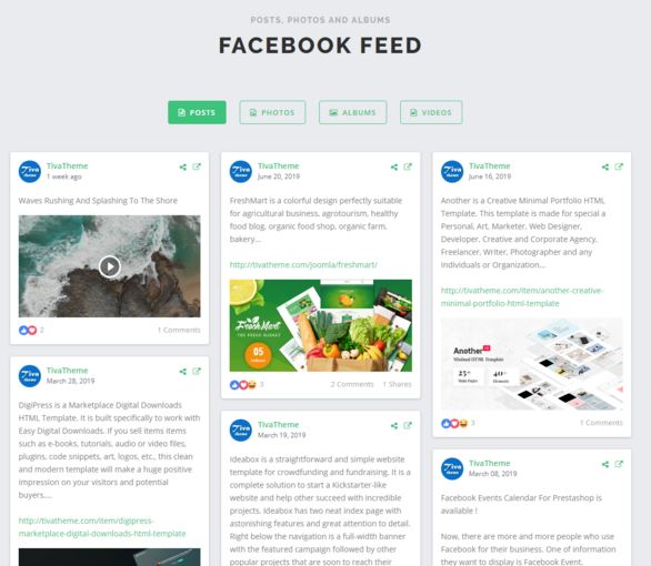 Facebook deals feed wordpress