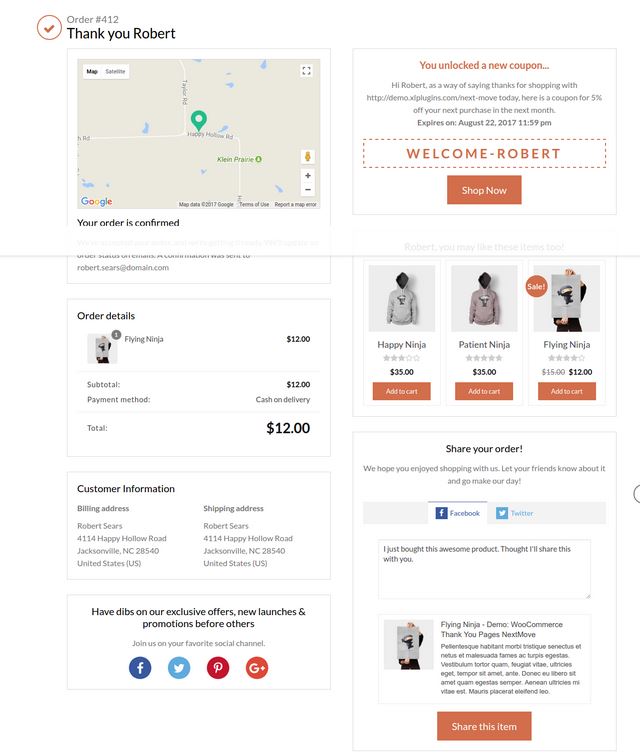 NextMove: Thank You Page Customizer for WooCommerce - WP Solver 1