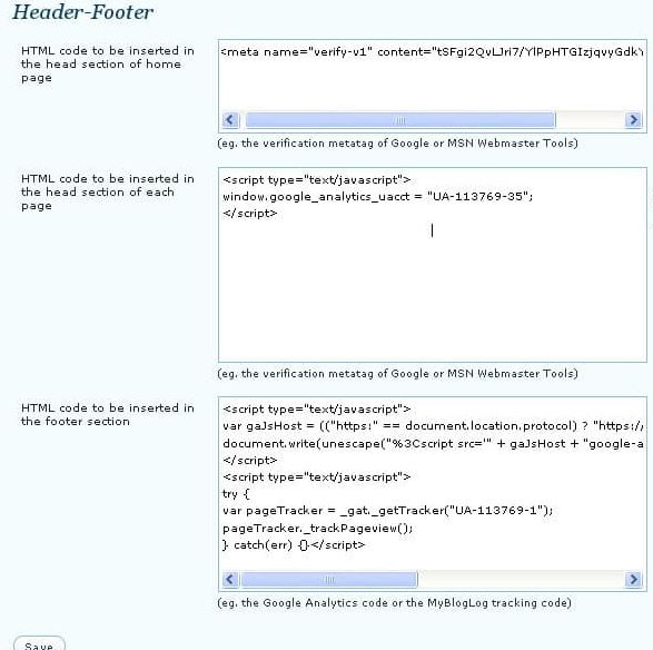 Code Plugins, Code & Scripts