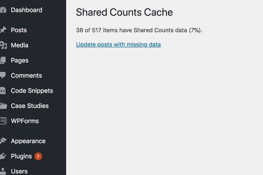 Shared Counts: Social Share Buttons for WordPress 1