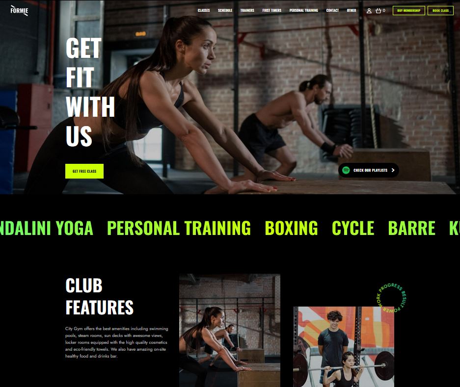 Formie WordPress Theme for Personal Trainers & Gyms 1