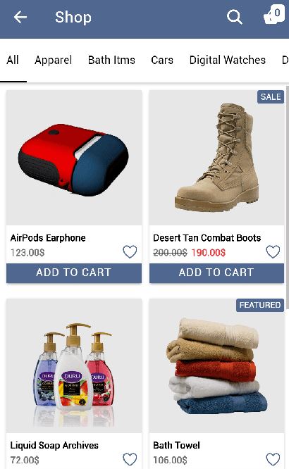 Ionic React WooCommerce Store App for iOS/Android 1