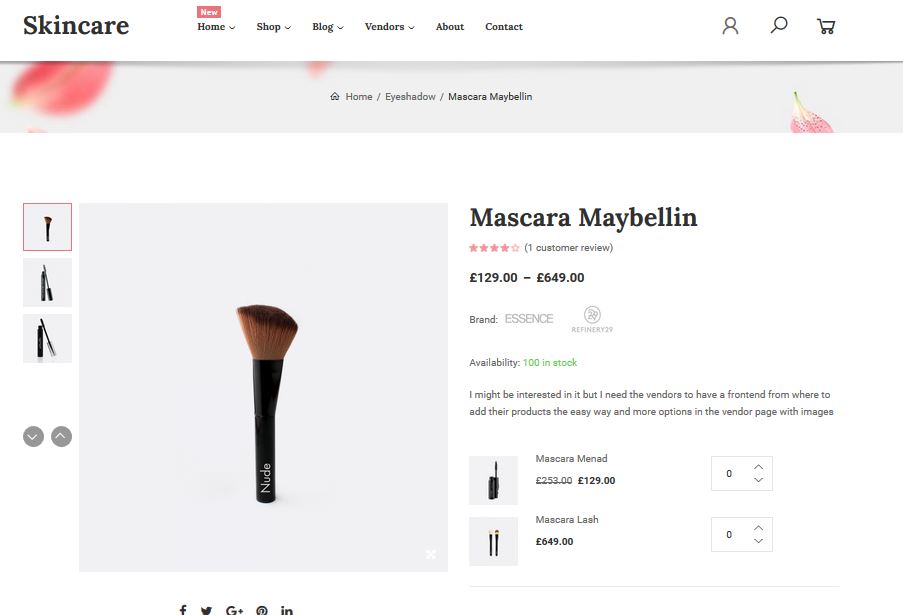 15+ WordPress Themes for Cosmetics Shops & Beauty Product Stores 13