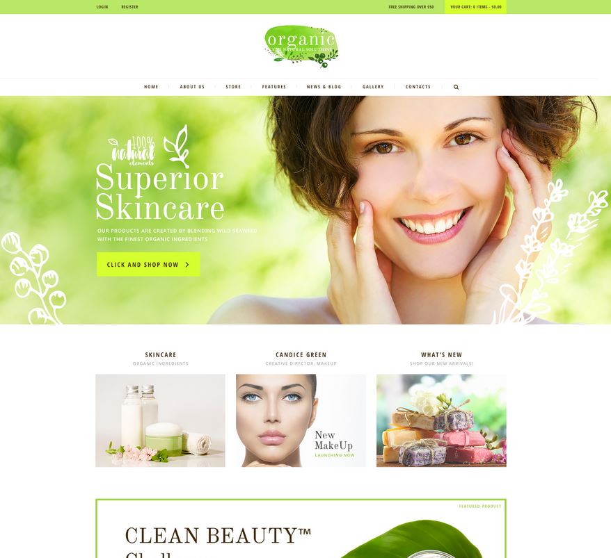 15+ WordPress Themes for Cosmetics Shops & Beauty Product Stores 11