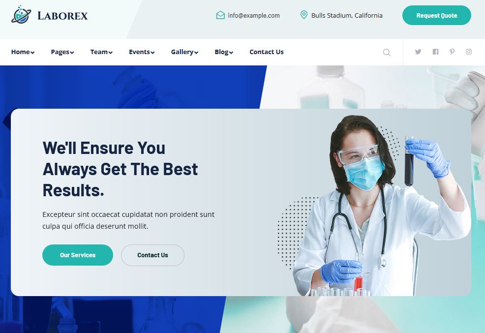 15 WordPress Themes for Science Research Labs 11