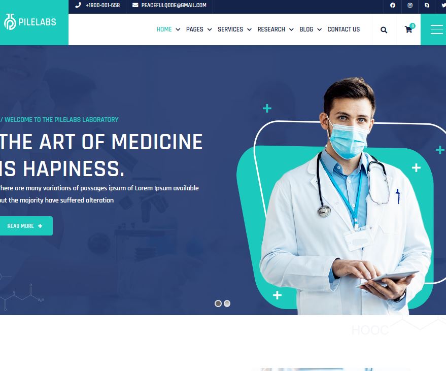 15 WordPress Themes for Science Research Labs 1