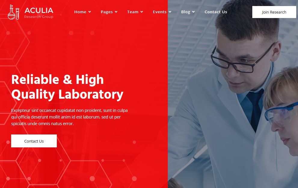 15 WordPress Themes for Science Research Labs 10