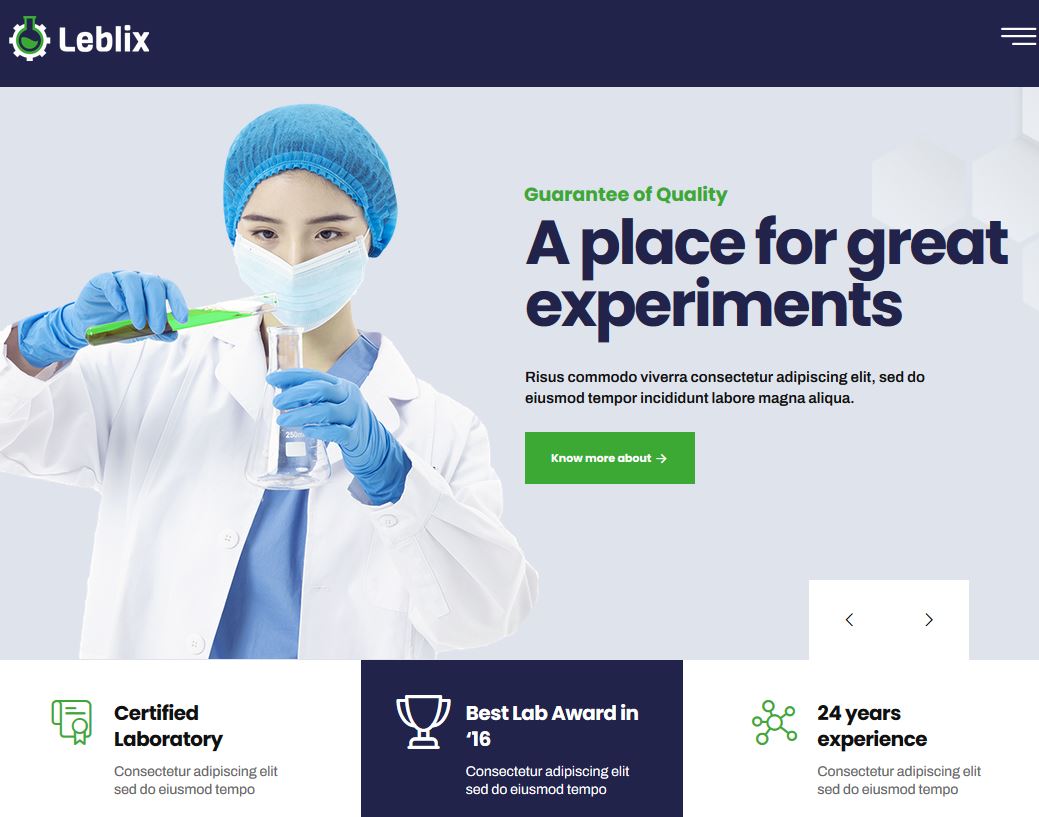 15 WordPress Themes for Science Research Labs 7