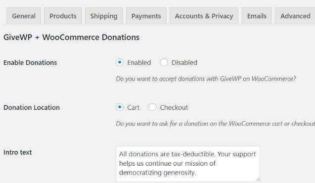 Donation Upsells for WooCommerce Extension for GiveWP
